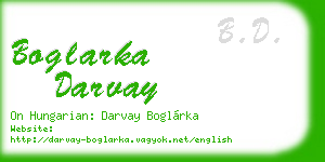 boglarka darvay business card